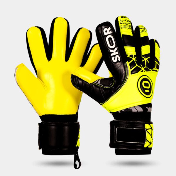 SKOR Amadeo Keepershandschoenen - Zwart/Geel Thumbnail
