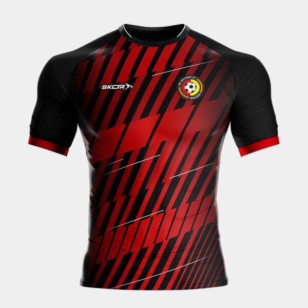 Trainingsshirt Juliana'31 zwart/rood Thumbnail