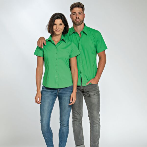 L&S Shirt Poplin SS for her Thumbnail